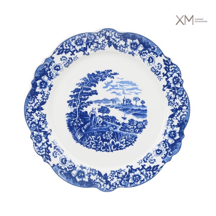 Floral Porcelain Dinner Plate